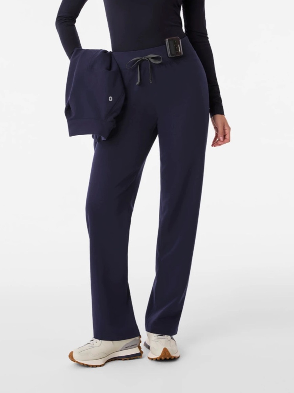 Figs Livingston High-Rise Straight-Leg Scrub Pant
